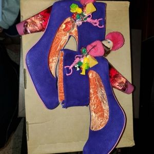 Used Irregular Shoes Rare Design Purple SIZE EU41